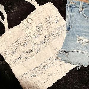 American Eagle Laced Top